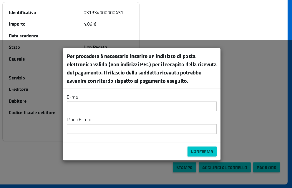 Pagamento predeterminato 1